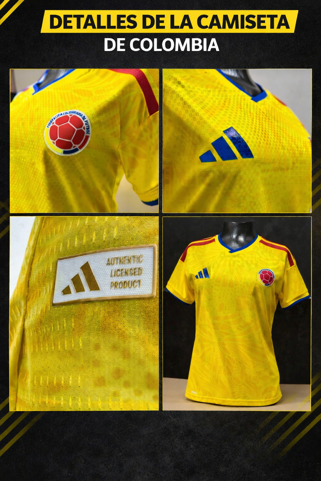 Camiseta Oficial Colombia 2026 🇨🇴⚽🦋 — Edición Mundialista