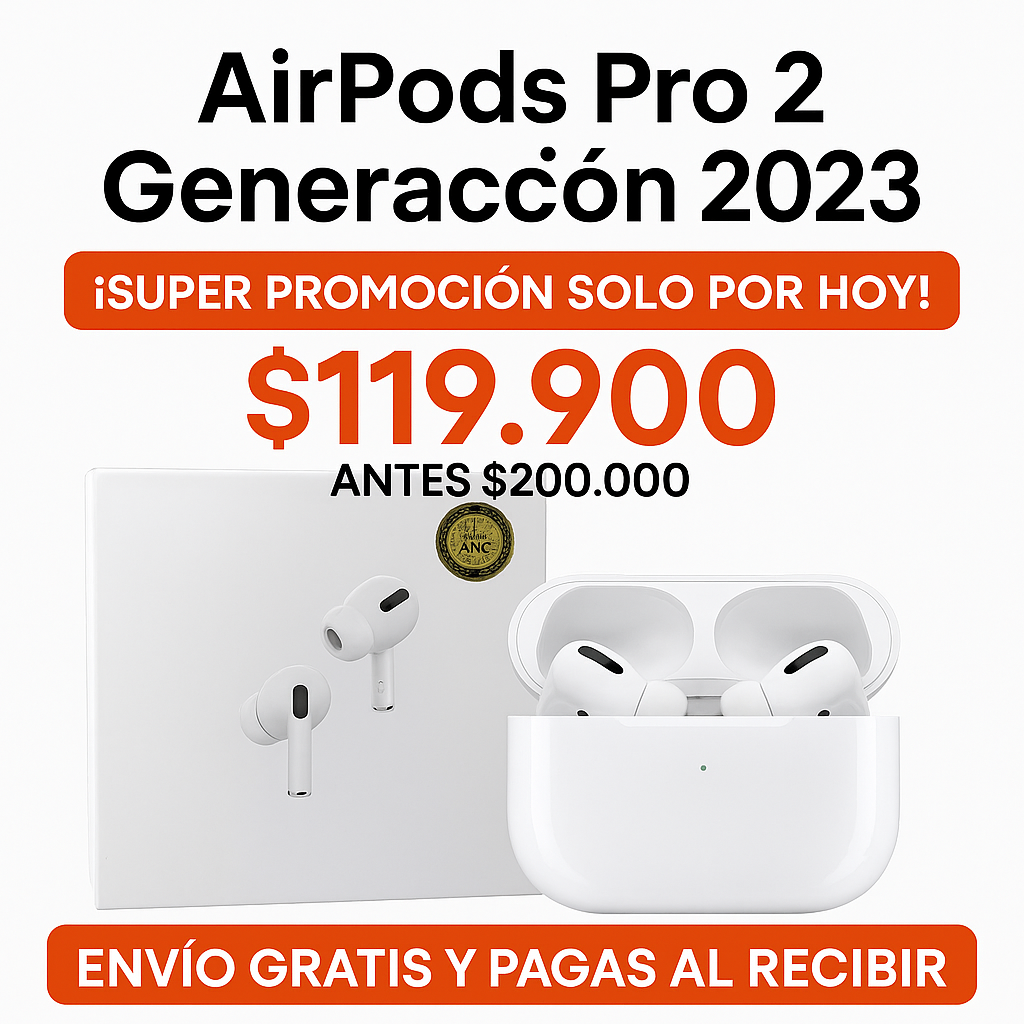 🎧✨ AirPods Pro 2.ª Generación 2023 – Calidad AAA 1:1