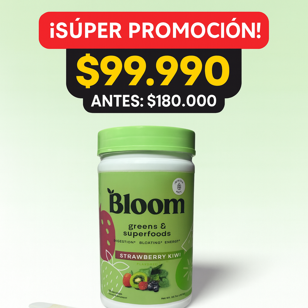 👇 🥝🌿 Bloom Nutrition Greens & Superfoods – Strawberry Kiwi