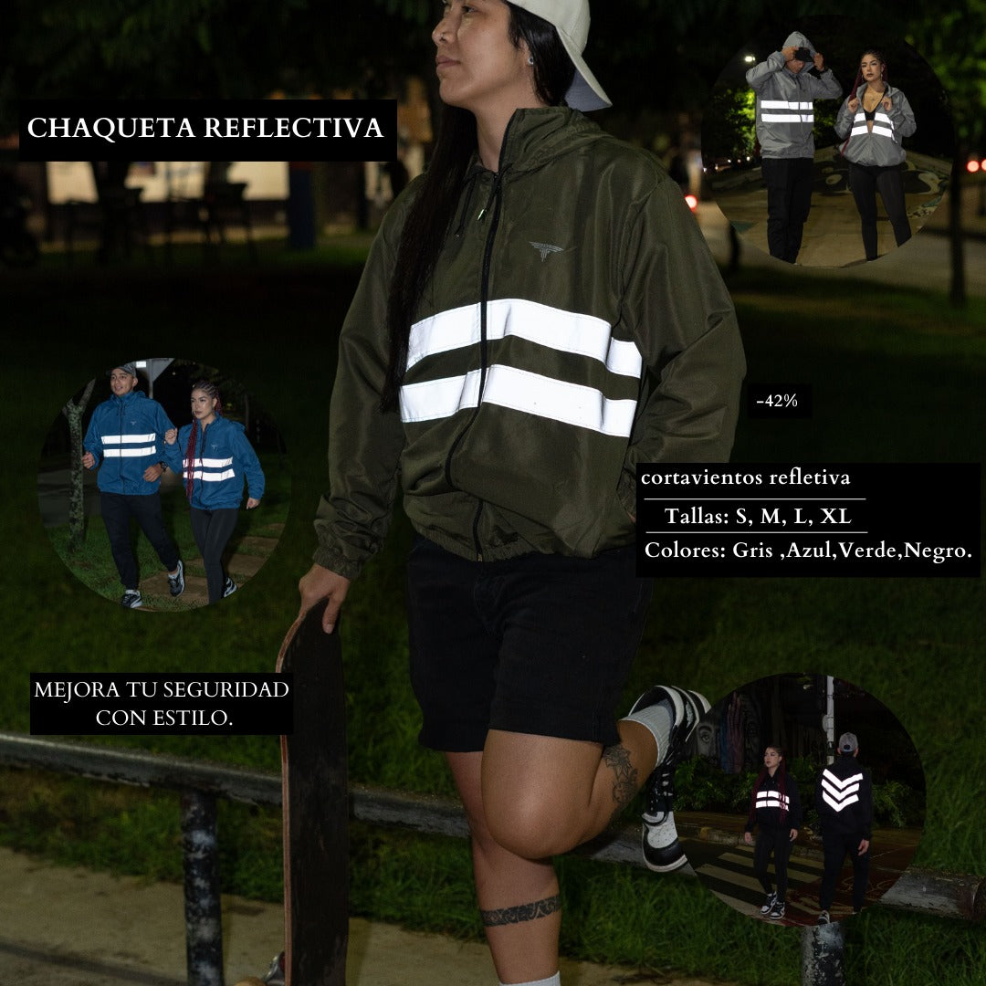 ✨ Chaqueta Reflectiva: Seguridad y Estilo en Cada Paso 🚶‍♂️🚶‍♀️