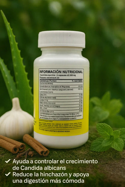 Candida Cleanse – Fórmula Natural Antifúngica y Digestiva 🌿 (60 cápsulas)