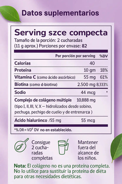 Multicolágeno 8-en-1 🌸 Piel Radiante, Cabello Fuerte