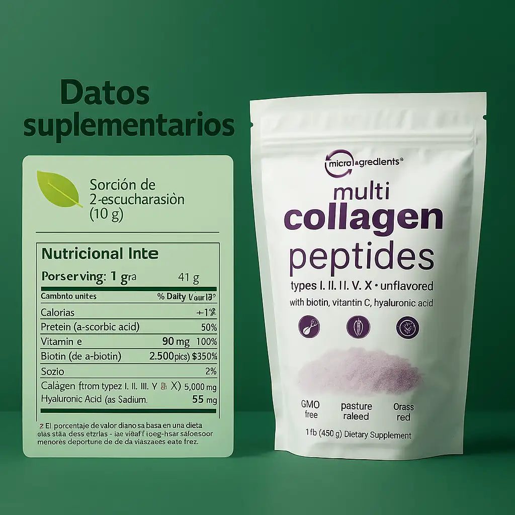 Multicolágeno 8-en-1 🌸 Piel Radiante, Cabello Fuerte