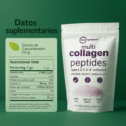 Multicolágeno 8-en-1 🌸 Piel Radiante, Cabello Fuerte