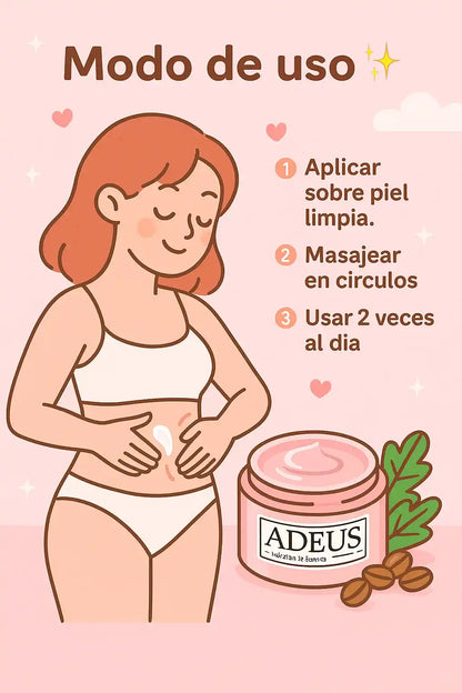 🩷Crema Antiestrías y Anticelulitis Adeus🩷