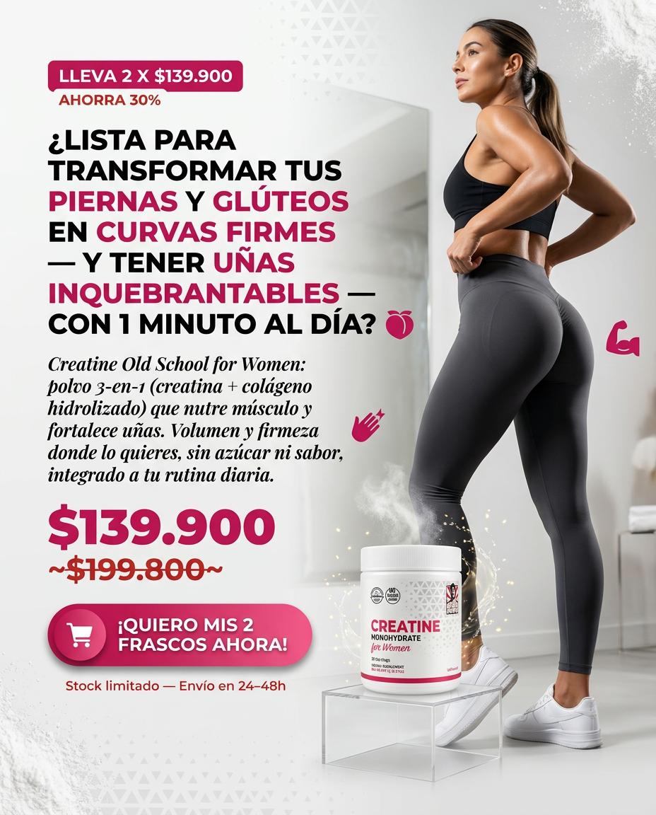 💪 Creatina para Mujeres | Glúteos, Energía y Tonificación ✨