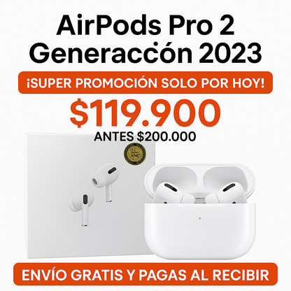 🎧✨ AirPods Pro 2.ª Generación 2023 – Calidad AAA 1:1