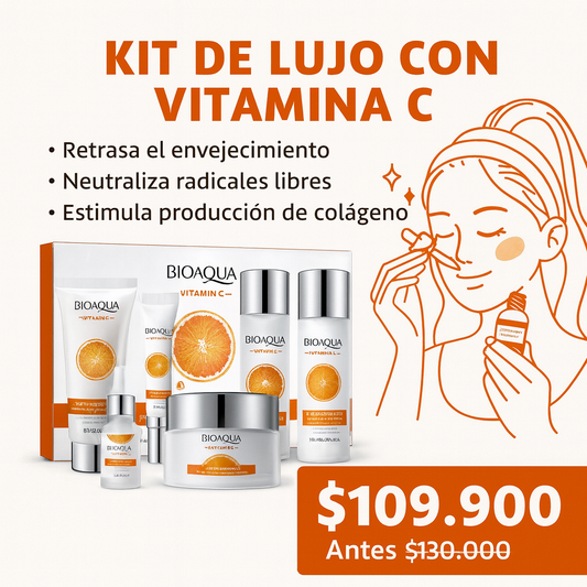💎✨ Kit de Lujo con Vitamina C – Luminosidad y Juventud para tu Piel ✨💎
