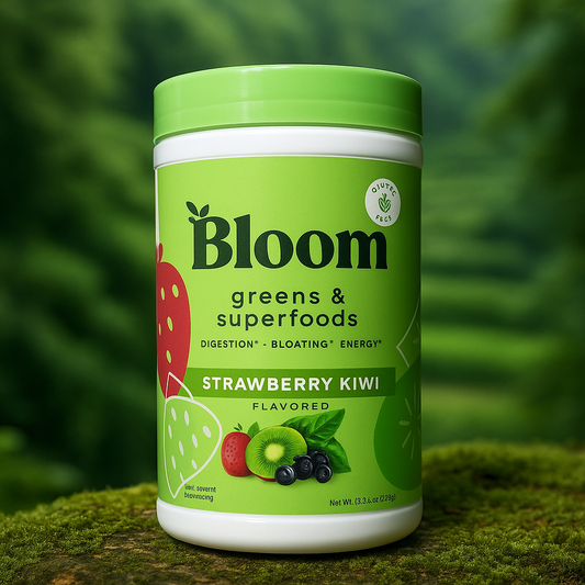 👇  🥝🌿 Bloom Nutrition Greens & Superfoods – Strawberry Kiwi